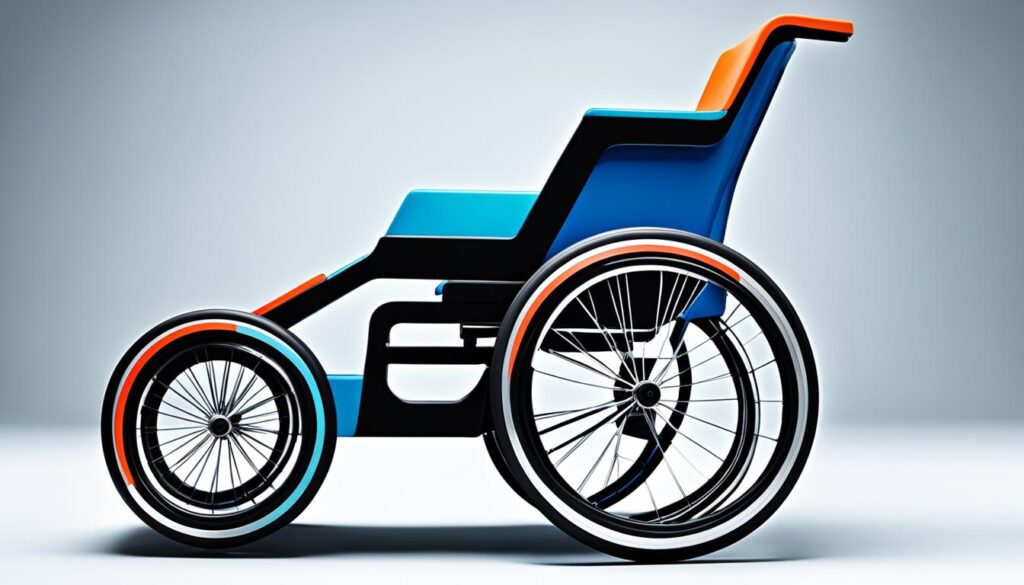 高質感輪椅色彩的示例圖片