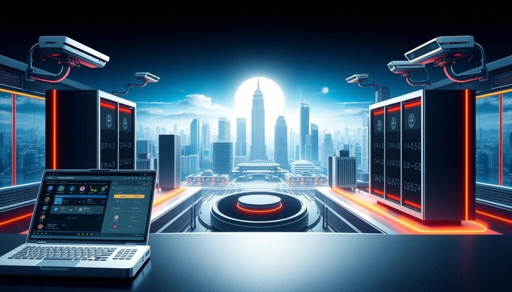 A realistic and detailed illustration of a fair mechanism and safety regulations, featuring the UHO88 gaming platform. In the foreground, a well-defined user interface showcases intuitive controls and transparent payout algorithms. The middle ground depicts secure data encryption and tamper-proof servers, ensuring the integrity of user transactions. In the background, a serene and futuristic cityscape sets the tone, with sleek architecture and advanced surveillance systems safeguarding the online gaming experience. The lighting is crisp and directional, emphasizing the cutting-edge technology and unwavering commitment to player trust and safety. The overall mood conveys a sense of confidence, reliability, and a steadfast adherence to industry-leading standards. A realistic and detailed illustration of a fair mechanism and safety regulations, featuring the UHO88 gaming platform. In the foreground, a well-defined user interface showcases intuitive controls and transparent payout algorithms. The middle ground depicts secure data encryption and tamper-proof servers, ensuring the integrity of user transactions. In the background, a serene and futuristic cityscape sets the tone, with sleek architecture and advanced surveillance systems safeguarding the online gaming experience. The lighting is crisp and directional, emphasizing the cutting-edge technology and unwavering commitment to player trust and safety. The overall mood conveys a sense of confidence, reliability, and a steadfast adherence to industry-leading standards.